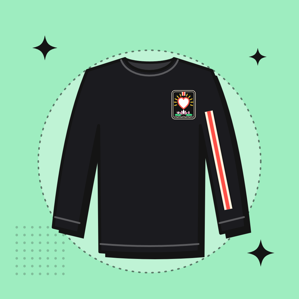 Kaos PSHT Lengan Panjang Hitam