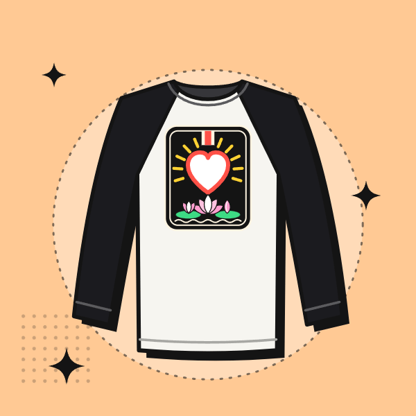 Kaos Raglan PSHT Hitam Putih